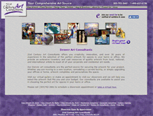 Tablet Screenshot of 21stcenturyartconsultants.com